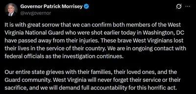 Two National Guardsmen shot in Washington D.C. have died