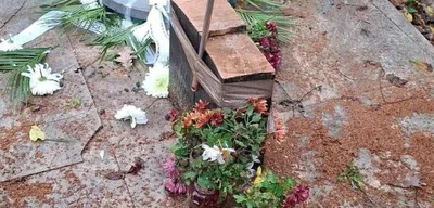 Leftist vandals destroy memorial cross for assassinated legionnaires