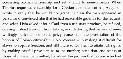 Augustus viewed maintaining Roman blood purity as essential, says Suetonius
