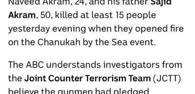 ISIS flag found in car of Bondi Beach shooting suspects Naveed and Sajid Akram