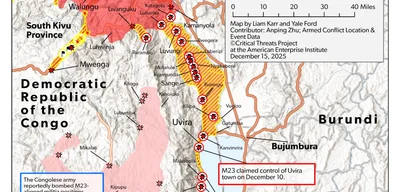 M23 advances in South Kivu; FARDC bombs positions in Fizi and Masisi