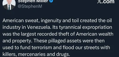 White House official calls Venezuela's oil expropriation largest theft of American wealth