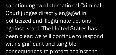 Trump Administration sanctions two ICC judges over actions against Israel