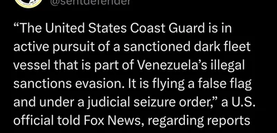U.S. Coast Guard pursues sanctioned vessel evading Venezuela sanctions