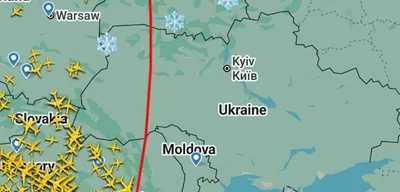 Unknown high-altitude object traveling over Eastern Europe at Mach 7