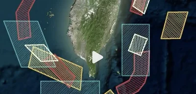 Chinese state media publishes map of joint exercise zones around Taiwan