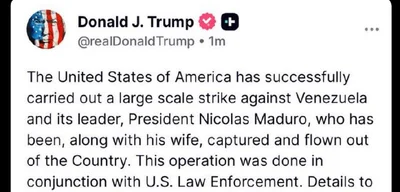 Deputy State Secretary Christopher Landau says Maduro will face justice