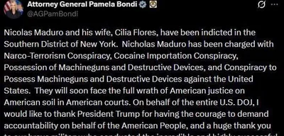 Nicolas Maduro and Cilia Flores indicted in Southern District of New York