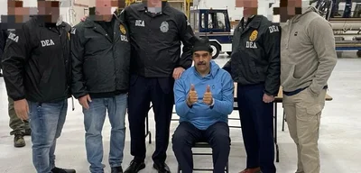 Nicolás Maduro handcuffed with DEA agents at New York airport