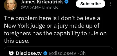 James Kirkpatrick questions New York judge's ability to rule on case