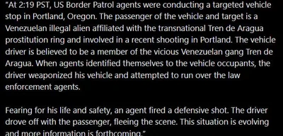 US Border Patrol agent fires shot during vehicle stop in Portland