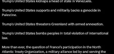 Clémence Guetté submits resolution for France's exit from NATO