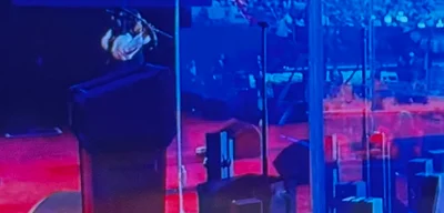 Podium at Charlie Kirk’s funeral enclosed in bulletproof glass