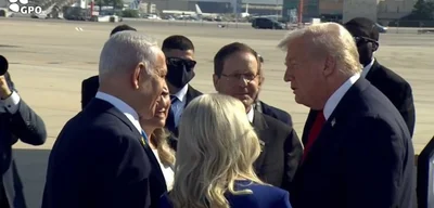 President Trump meets with Israeli Prime Minister Netanyahu and President Herzog