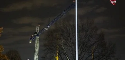 Massive crane set up on White House South Lawn for Trump’s ballroom construction