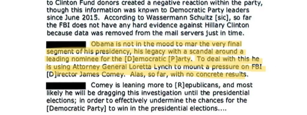 Declassified report claims Obama ordered Comey to conceal Clinton email probe
