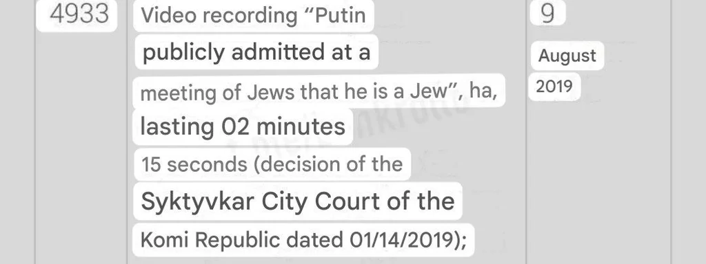 Russians Face Fines Up to 5,000 Rubles for Watching Putin's Controversial Video