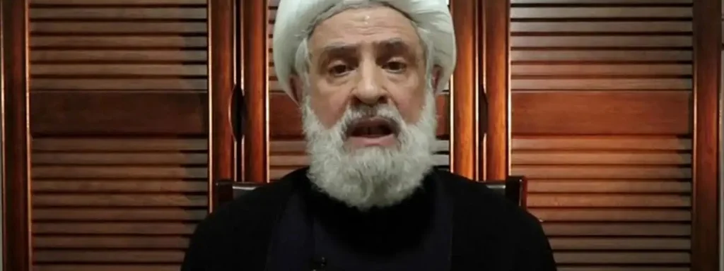 Hezbollah's Qassem Claims Disarmament Advocates Are 'Serving Israel' Amid Growing Lebanese Support