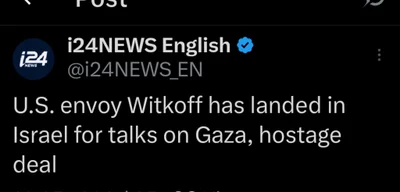 U.S. Envoy Witkoff Arrives in Israel to Negotiate Urgent Gaza Hostage Deal