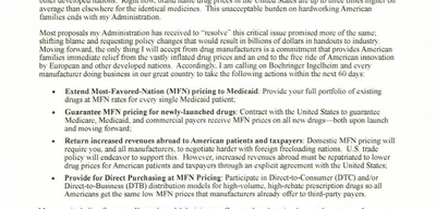 White House Demands Fair Drug Pricing from Pharma Giants to Slash U.S. Costs