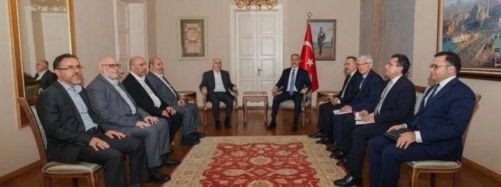 Turkish Foreign Minister Hakan Fidan Hosts Hamas Leaders in Urgent Istanbul Talks