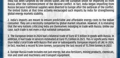 India Defends Trade with Russia, Pledges Strong Action to Protect Economic Security
