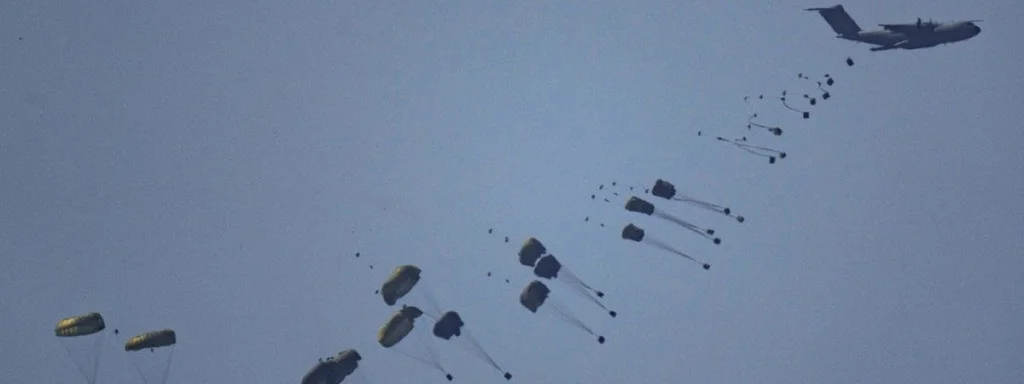 Gaza Ministry Urges Nations to Halt Aid Parachutes, Citing Chaos and Danger for Civilians