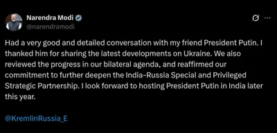 Modi and Putin Strengthen India-Russia Ties in Key Strategic Talks Amid Global Tensions