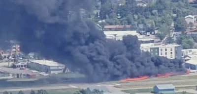 Small Plane Crashes, Sparks Fire at Kalispell City Airport; Emergency Crews Respond