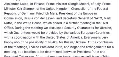 Breaking: Trump Confirms Meeting with Putin to Discuss Zelensky Talks