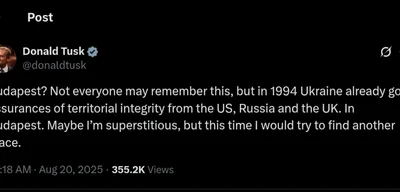 Exclusive: Tusk Warns Against Budapest for Zelensky-Putin Talks