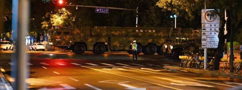 HQ-29 Missile Defense System Parades Through Beijing Ahead of September Showcase