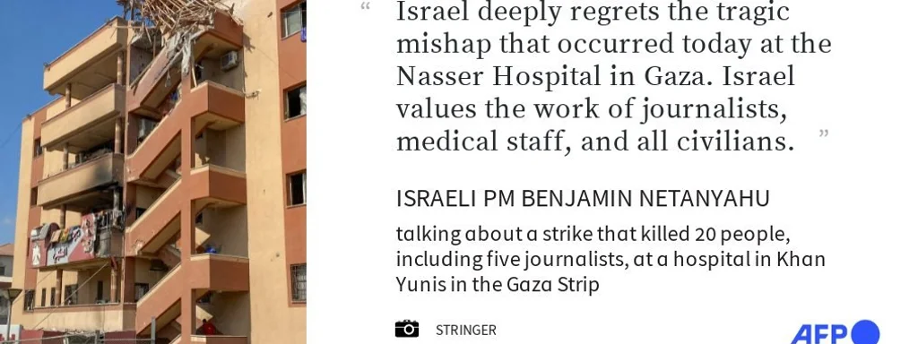 Netanyahu Expresses Regret as Gaza Hospital Strike Claims 20 Lives