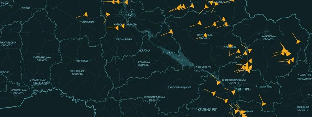 Russia Launches 74 Drones in Massive Assault on Ukraine Airspace