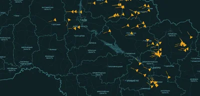 Russia Launches 74 Drones in Massive Assault on Ukraine Airspace