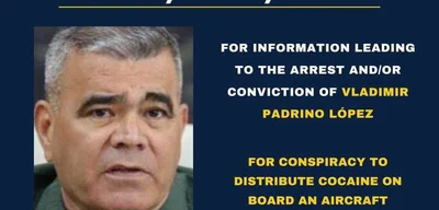 U.S. Offers $15 Million Reward for Venezuelan Defense Chief's Capture