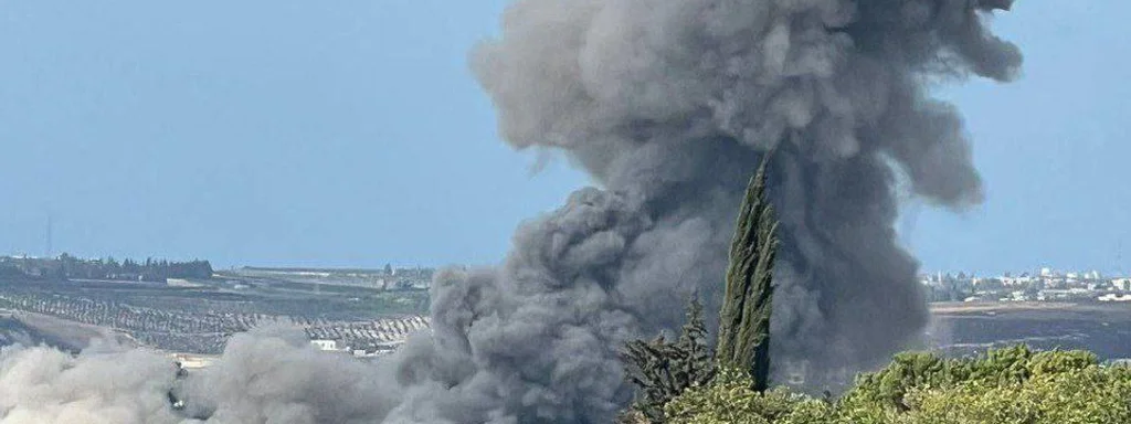 Israeli Airstrikes Hit Hezbollah Bases in Southern Lebanon Today