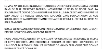 MPLJ Claims Abalama Attack, Demands Exit of Foreign Companies