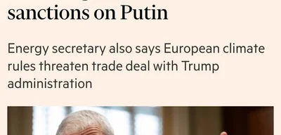 US Pressures EU to Halt Russian Gas Purchases for New Sanctions