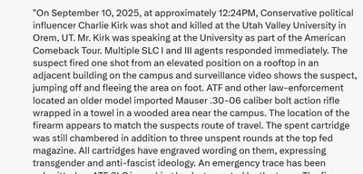 Crowder Reveals ATF Memo on Rifle Tied to Kirk's Fatal Shooting