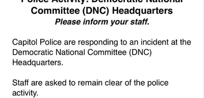 Police Respond to Incident at DNC Headquarters, Senate Alerted