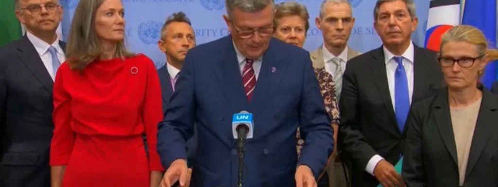 Featured image for: 46 Nations Condemn Russia for Drone Incursions into Poland 46 Nations Condemn Russia for Drone Incursions into Poland