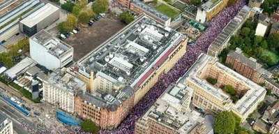 Massive Crowds Rally in London for Tommy Robinson's Event