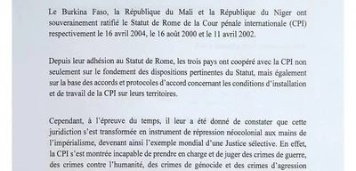 Burkina Faso, Mali, and Niger withdraw from International Criminal Court