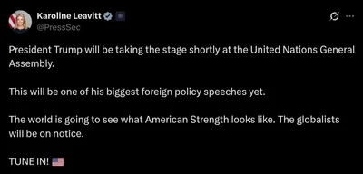 President Trump to deliver major speech at United Nations General Assembly