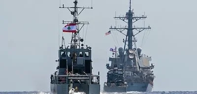 USS Mitscher and Lebanese Navy conduct joint patrol in Mediterranean Sea