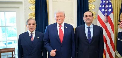 Trump meets with Pakistani Prime Minister Shehbaz Sharif in Oval Office