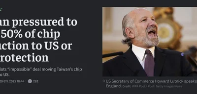 Trump Admin Demands Taiwan Shift 50% of Chip Production to US