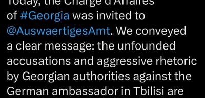 Germany summons Georgian Chargé d’Affaires over ambassador accusations