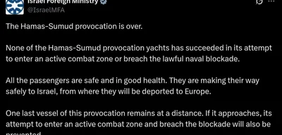 All Hamas-Sumud provocation yachts prevented from breaching naval blockade
